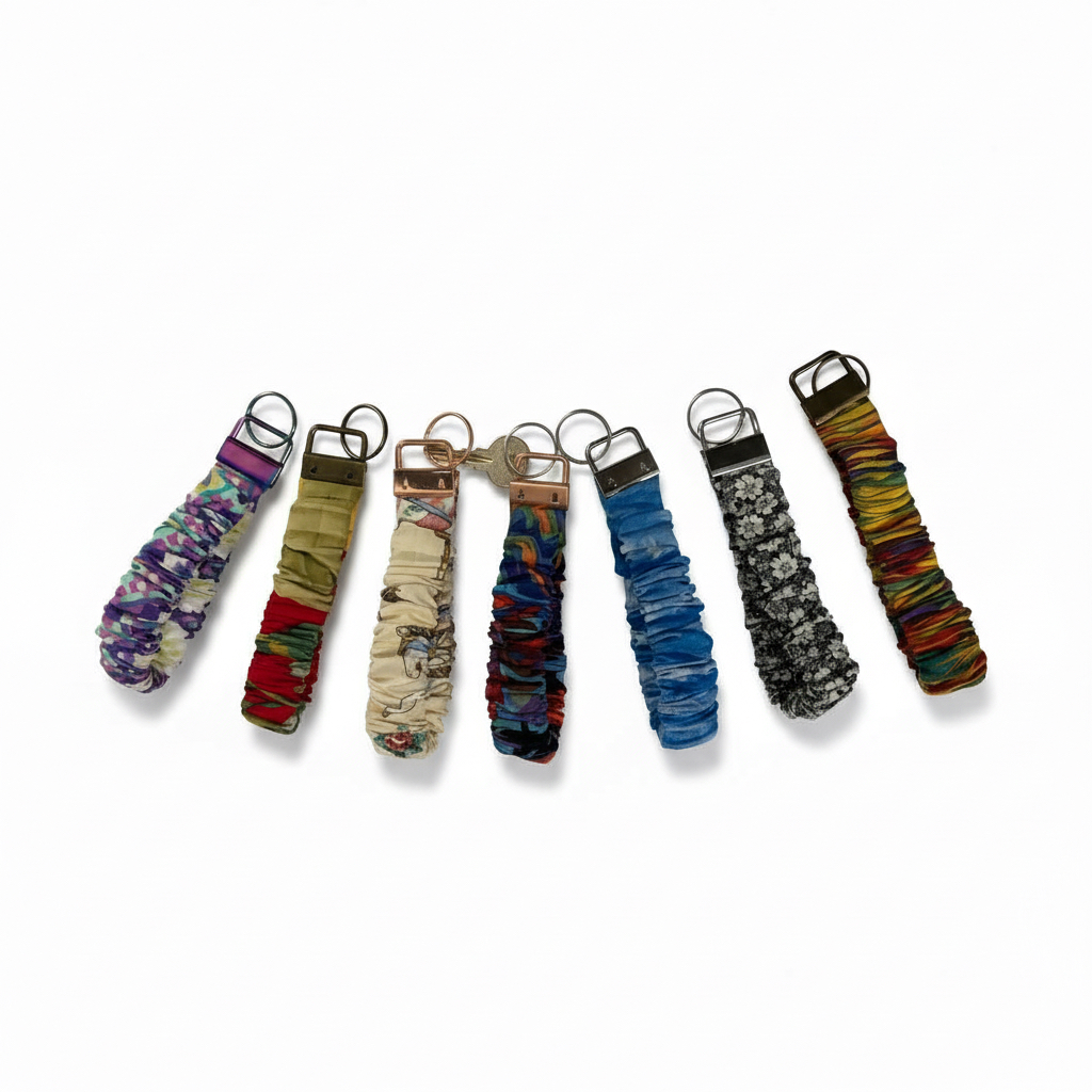 Elastic Wristlet Key Fob